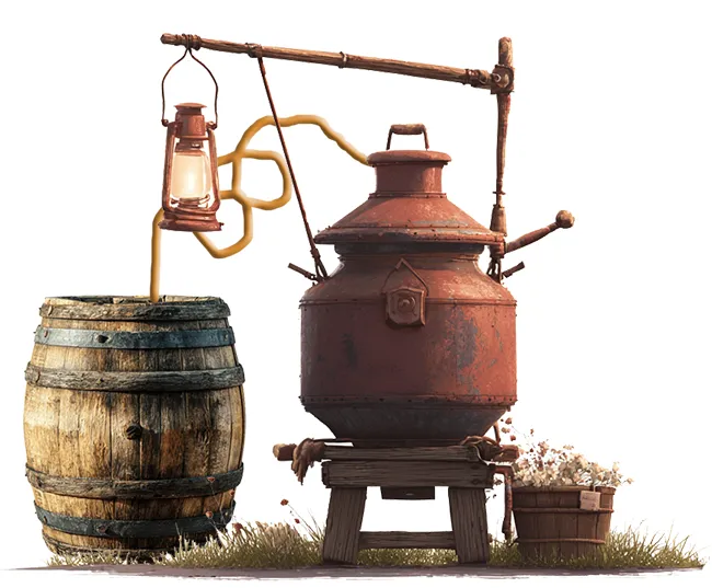 moonshine still and tours